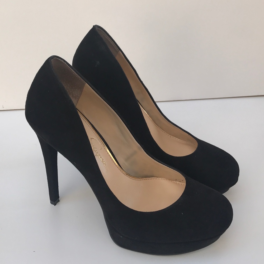 Jessica Simpson Pump Black MicroSuede SZ 6